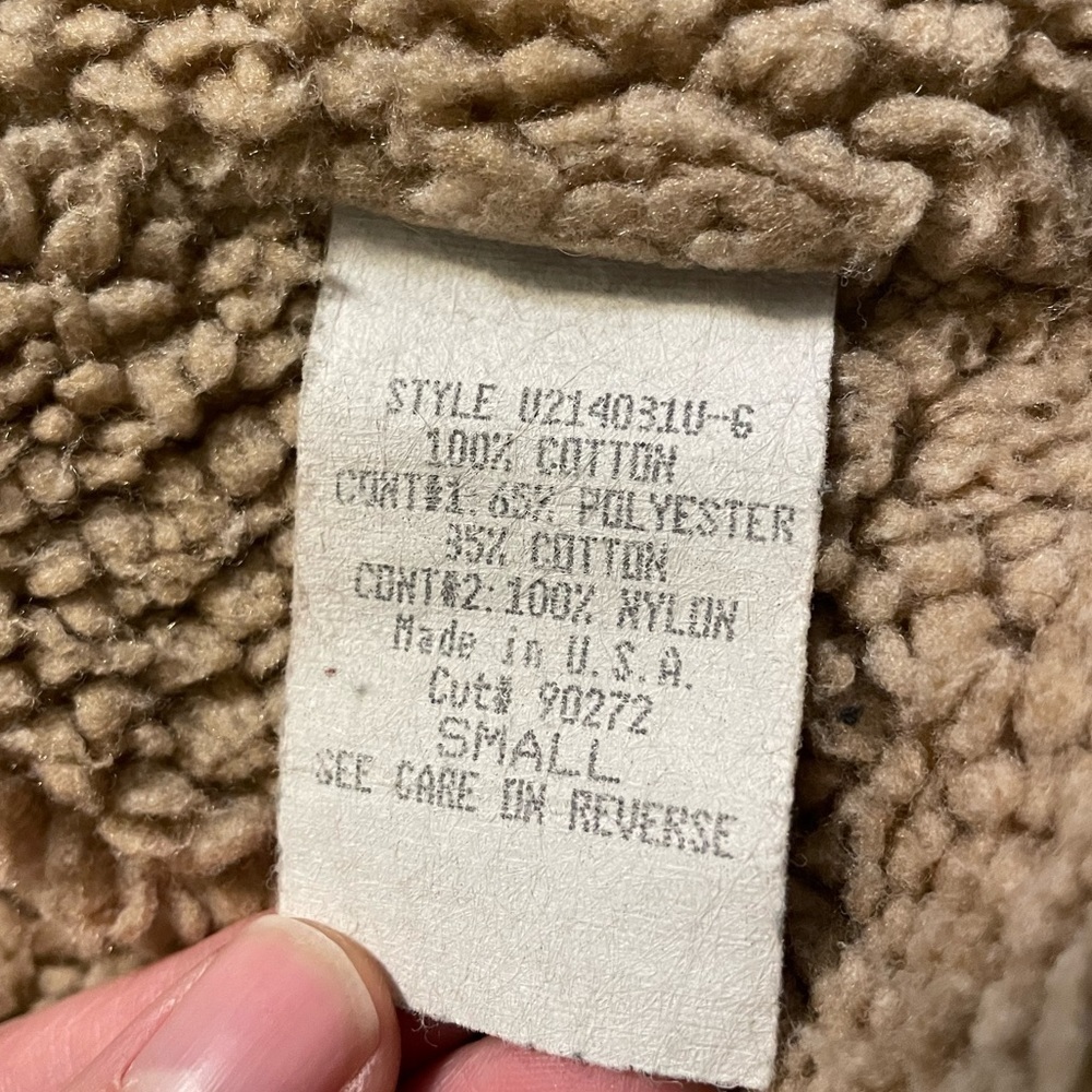 7 For All Mankind Vintage Sherpa Lined Jean Jacket Small - Picture 2 of 9
